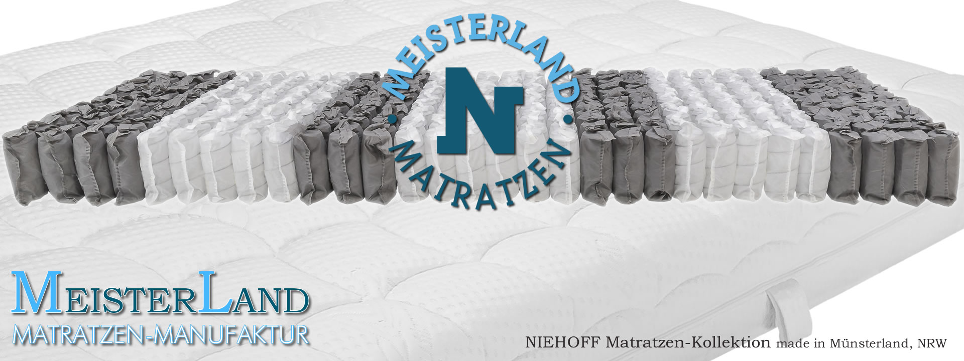 Tonnen-Taschenfederkern Matratzen exclusive Kollektion MeisterLand aus Münsterland, NRW Manufaktur FEY